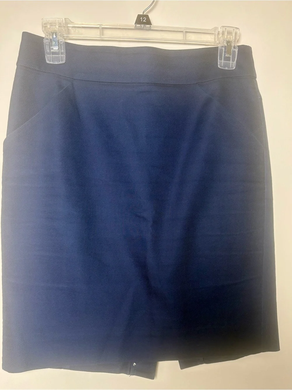 J. Crew Dark Navy Tailored Pencil Skirt